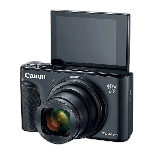 Canon PowerShot SX740 HS in Black — front view