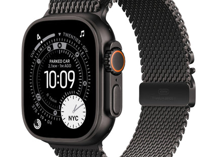 Apple Watch Ultra 3, 49mm Black Titanium, Milanese Loop