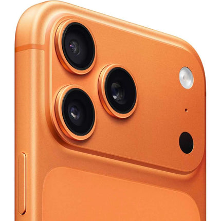 Apple iPhone 17 Pro Max, orange, rear camera close-up